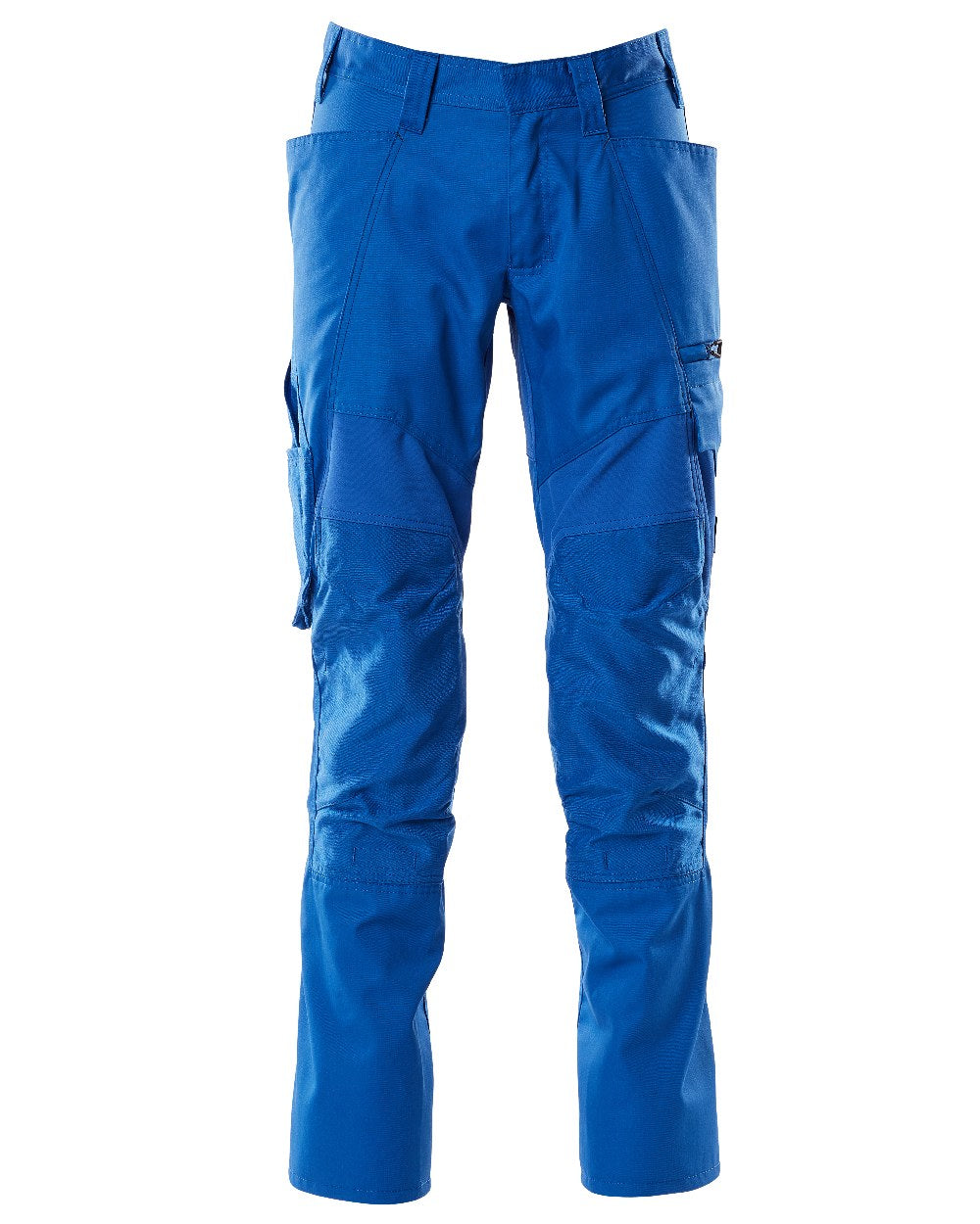 Azure Blue Coloured Mascot Workwear Mens Accelerate Stretch Zones Trousers on white background