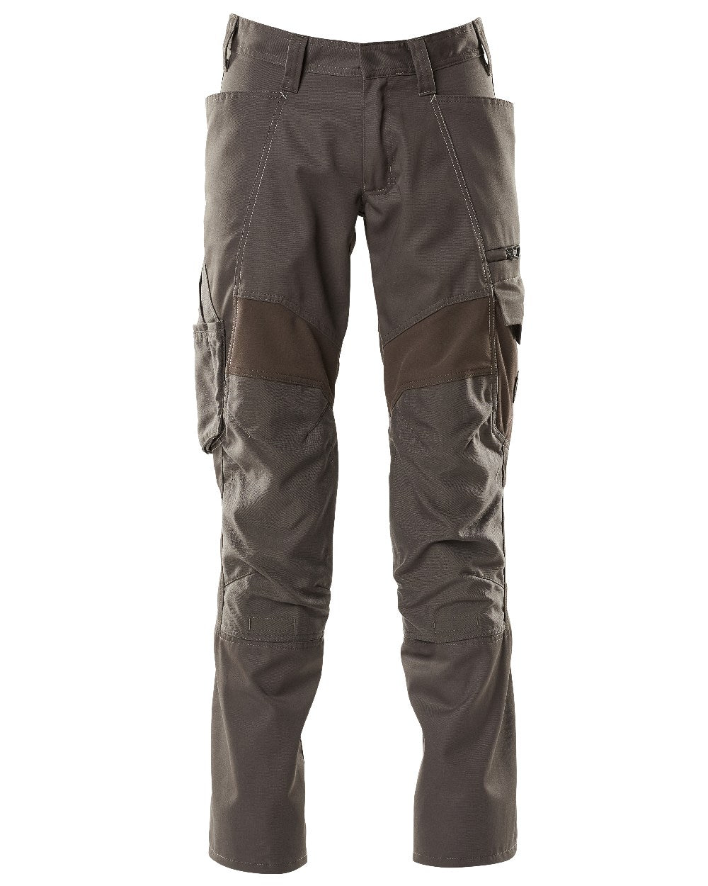 Dark Anthracite Coloured Mascot Workwear Mens Accelerate Stretch Zones Trousers on white background