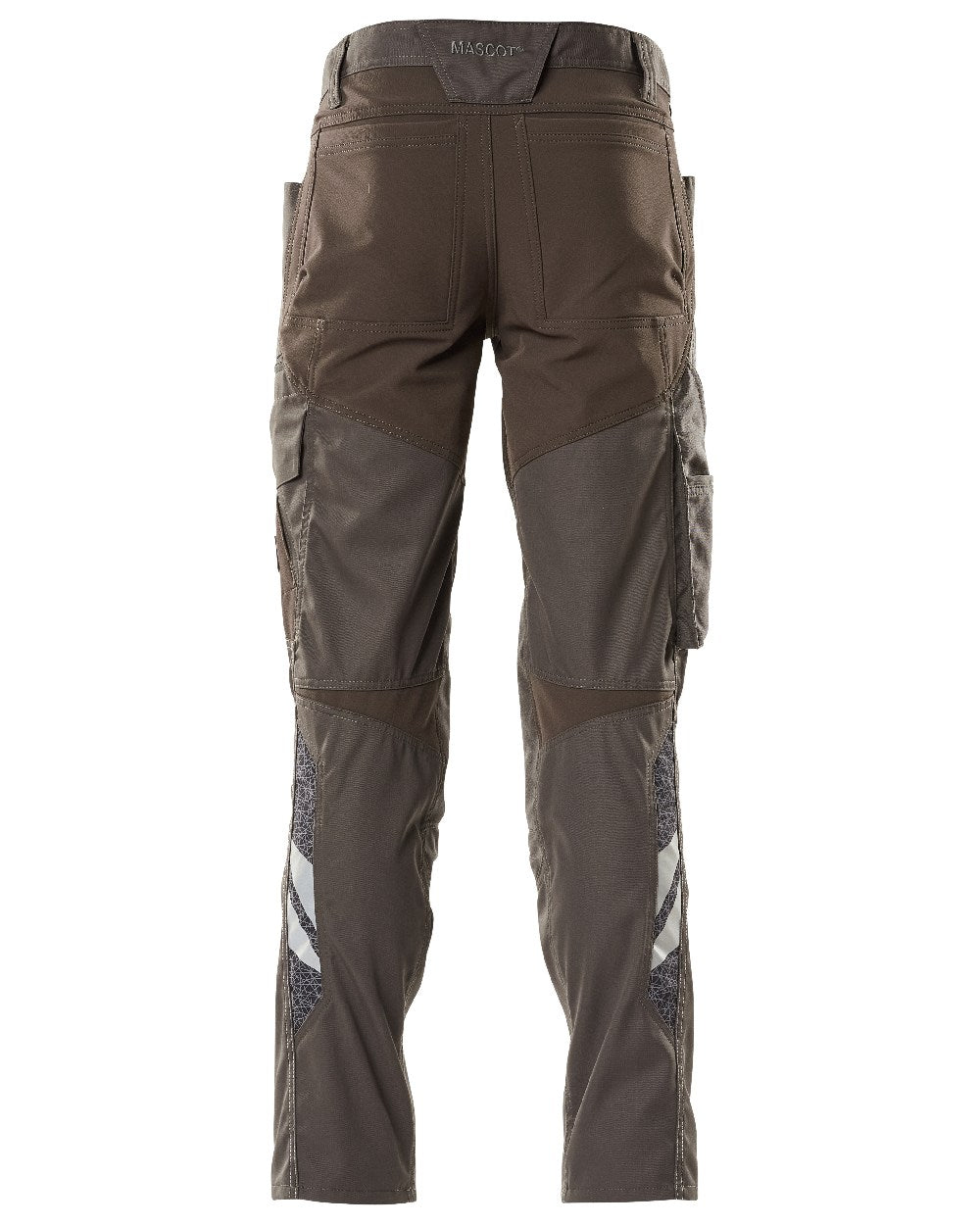 Dark Anthracite Coloured Mascot Workwear Mens Accelerate Stretch Zones Trousers on white background