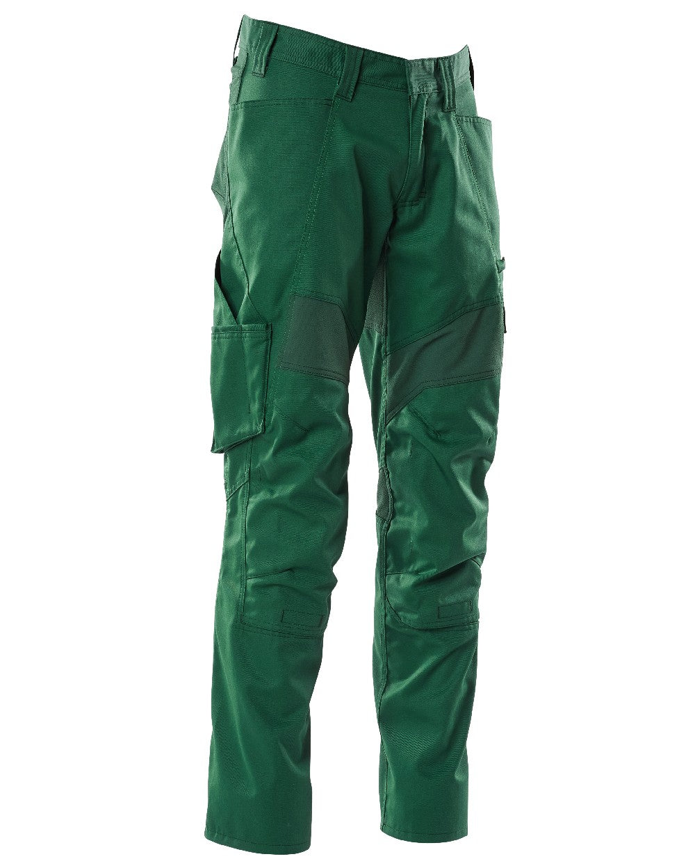 Green Coloured Mascot Workwear Mens Accelerate Stretch Zones Trousers on white background