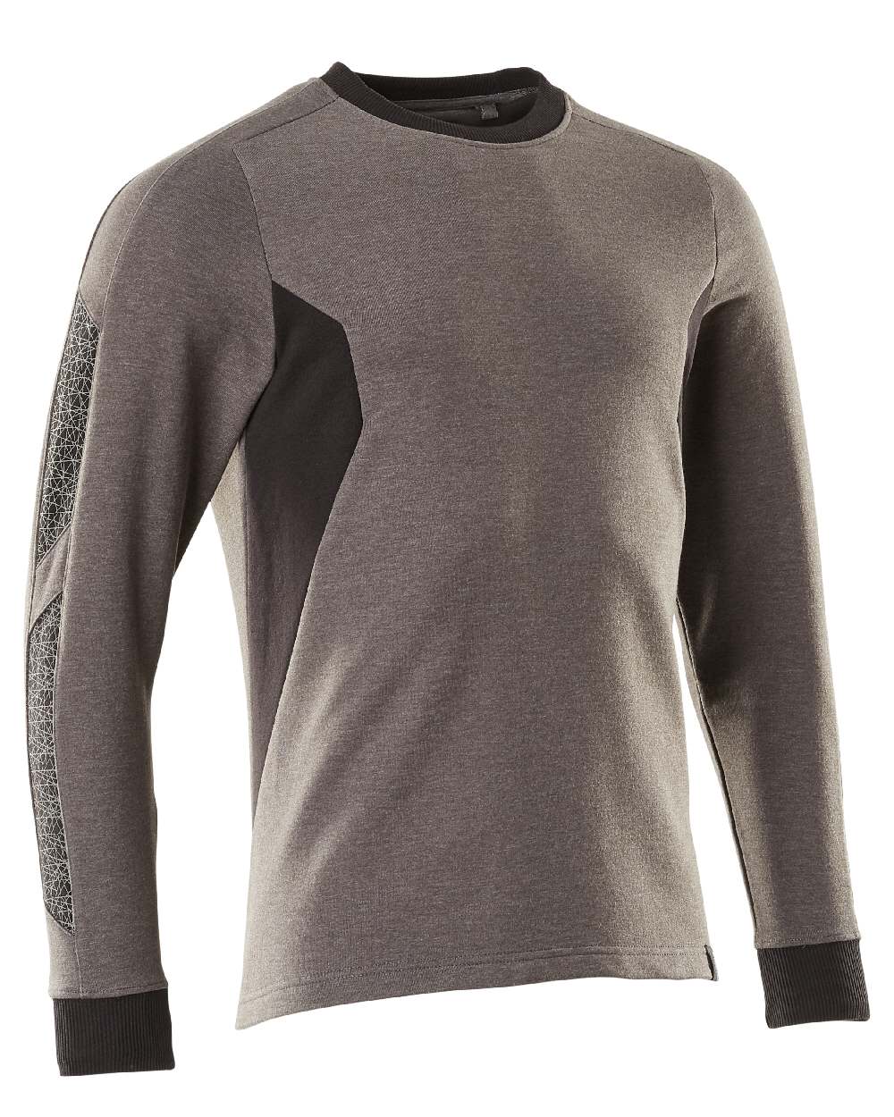 Dark Anthracite Black Coloured Mascot Workwear Mens Accelerate Sweatshirt on white background