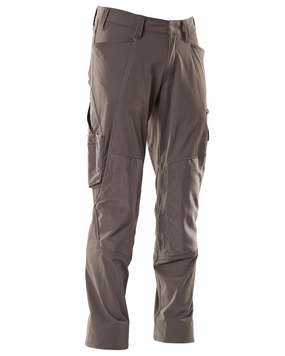 Dark Anthracite Coloured Mascot Workwear Mens Accelerate Ultimate Stretch Lightweight Trousers on white background