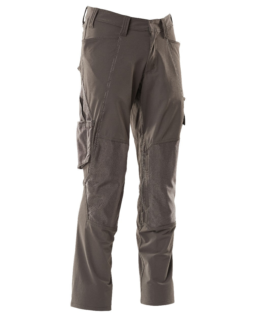 Dark Anthracite Coloured Mascot Workwear Mens Accelerate Ultimate Stretch Trousers on white background