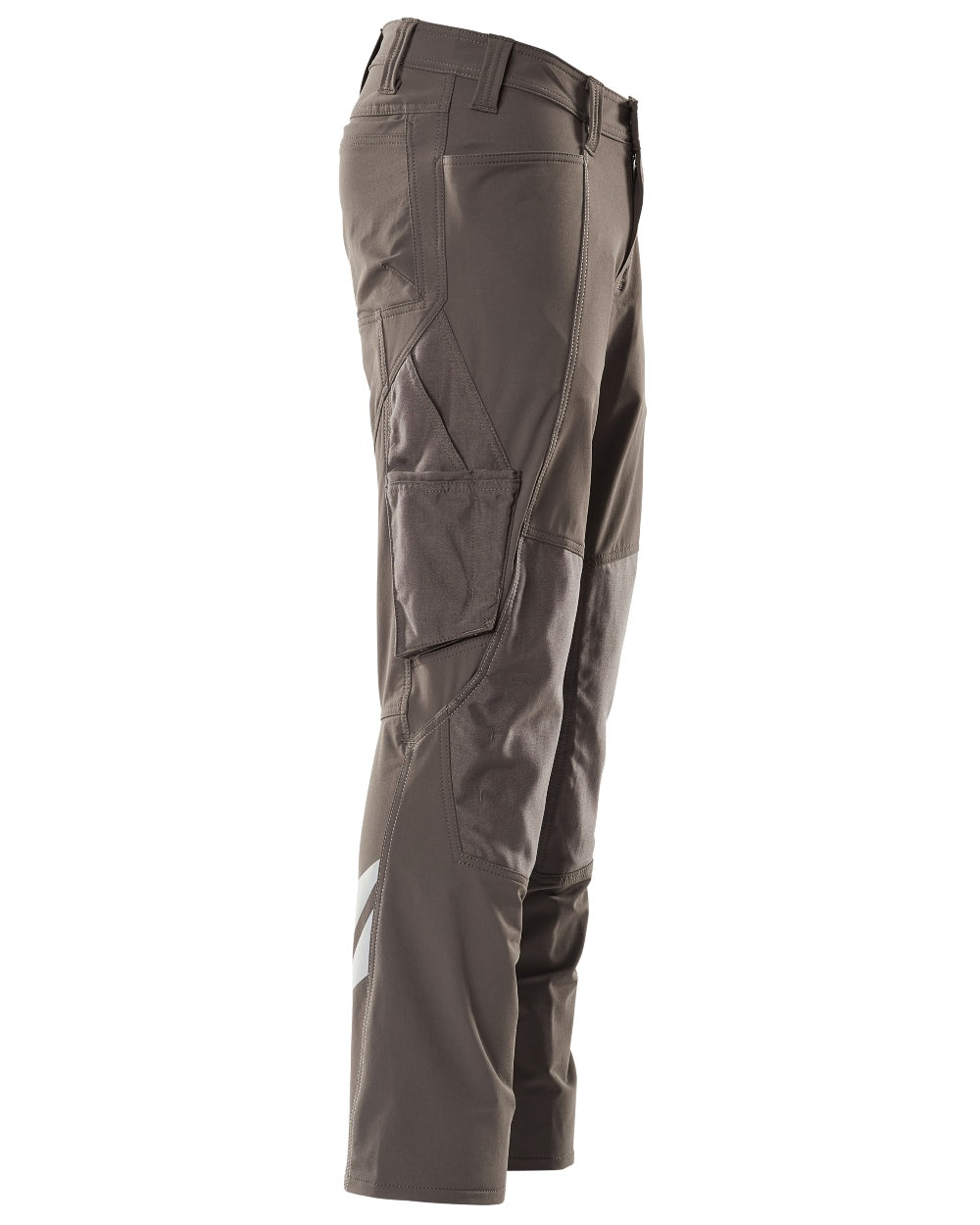 Dark Anthracite Coloured Mascot Workwear Mens Accelerate Ultimate Stretch Trousers on white background