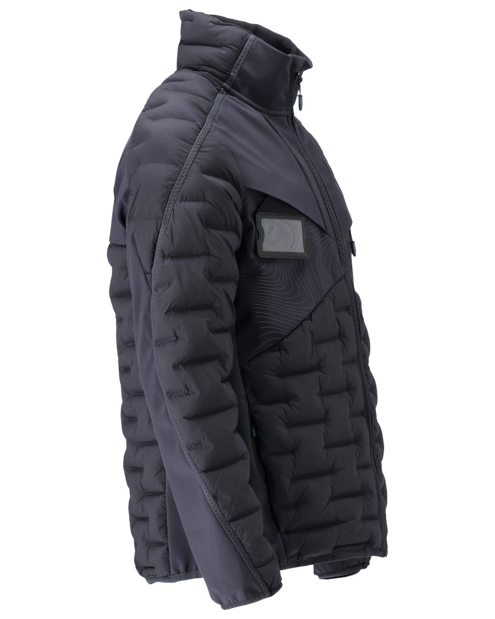 Dark Navy Coloured Mascot Workwear Mens Customized Breathable Jacket on white background