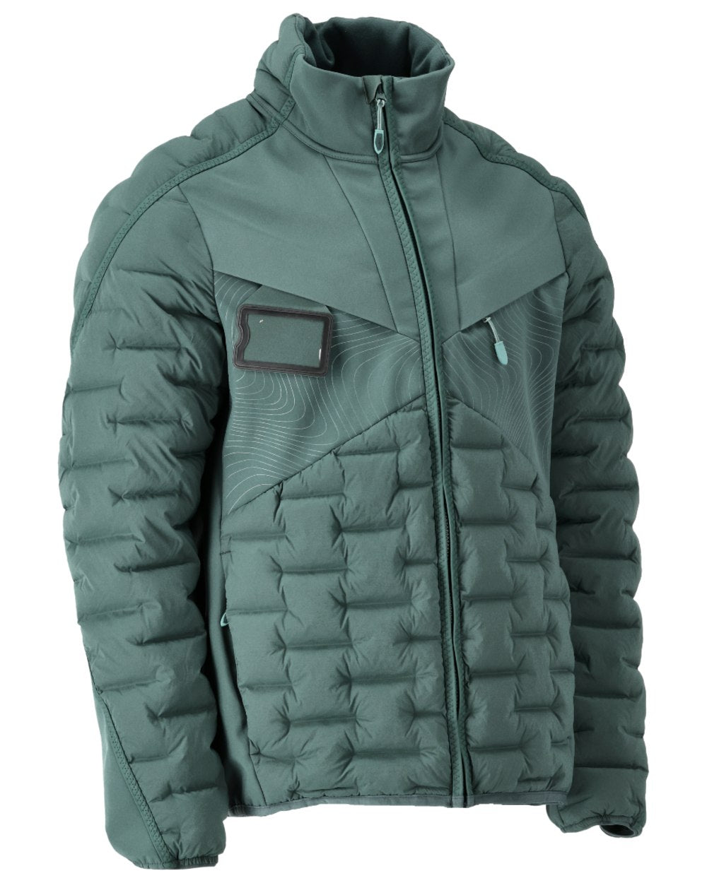 Forest Green Coloured Mascot Workwear Mens Customized Breathable Jacket on white background