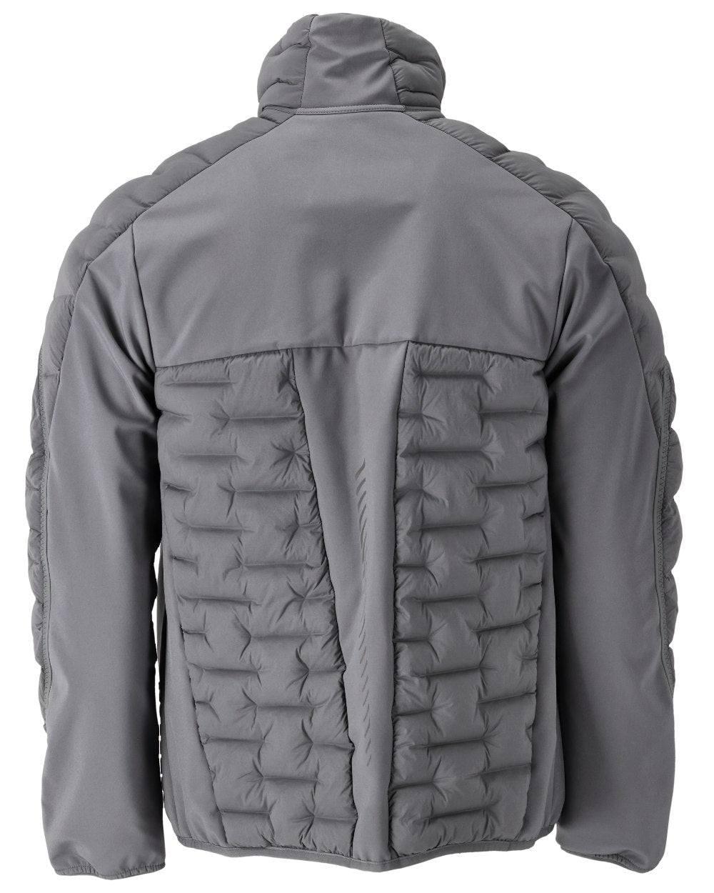 Stone Grey Coloured Mascot Workwear Mens Customized Breathable Jacket on white background
