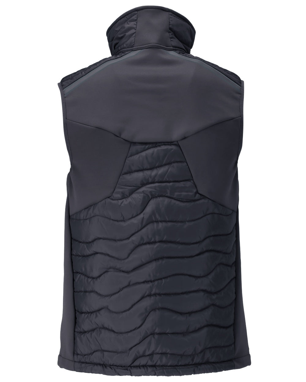 Dark Navy Coloured Mascot Workwear Mens Customized Breathable Thermal Gilet on white background