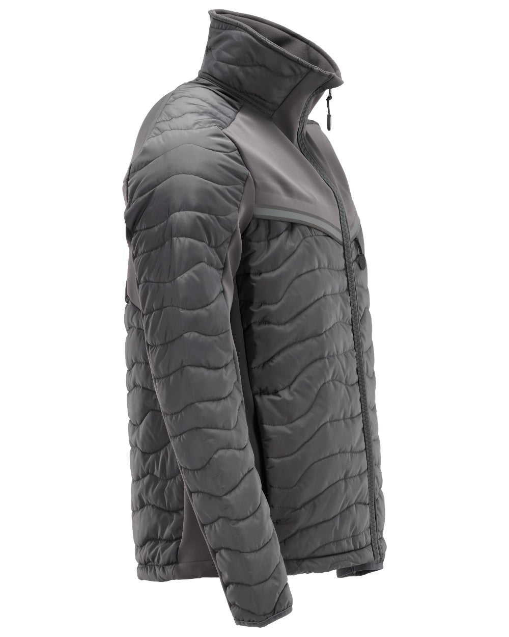 Stone Grey Coloured Mascot Workwear Mens Customized Breathable Thermal Jacket on white background