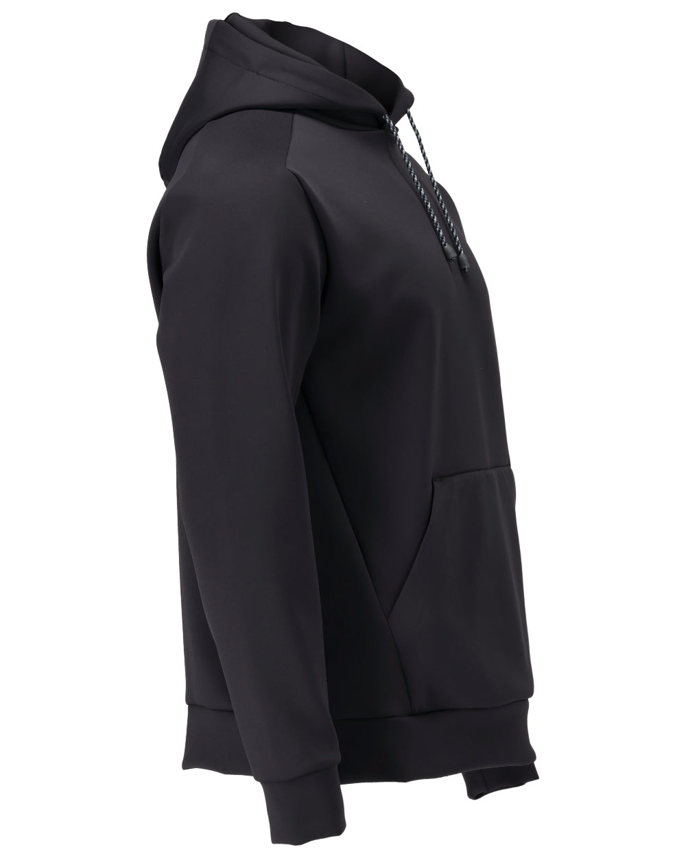 Dark Navy Coloured Mascot Workwear Mens Customized Fleece Hoodie on white background