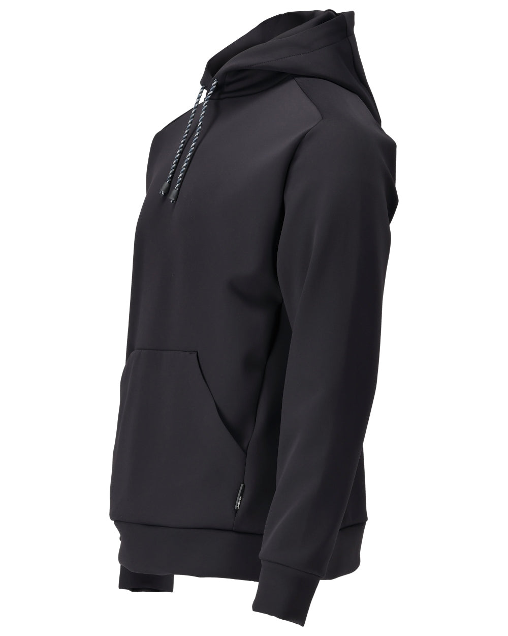 Dark Navy Coloured Mascot Workwear Mens Customized Fleece Hoodie on white background
