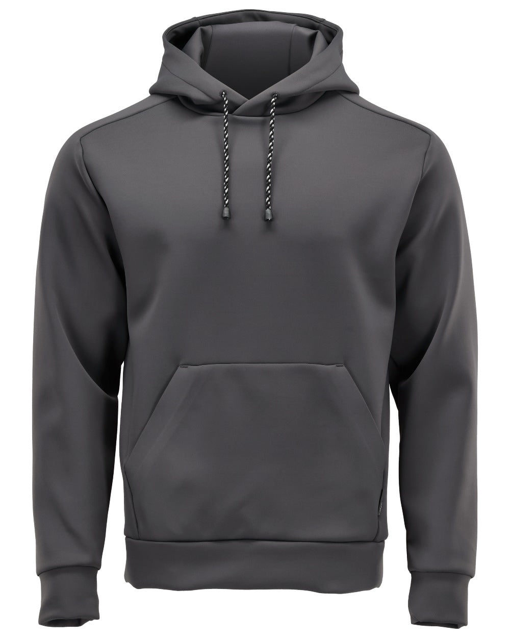 Stone Grey Coloured Mascot Workwear Mens Customized Fleece Hoodie on white background