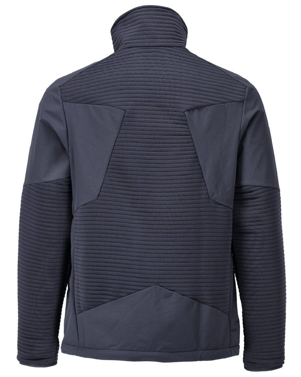 Dark Navy Coloured Mascot Workwear Mens Customized Fleece Jumper With Half Zip on white background