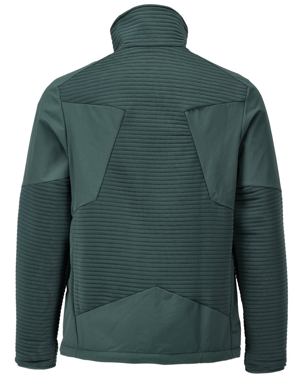 Forest Green Coloured Mascot Workwear Mens Customized Fleece Jumper With Half Zip on white background
