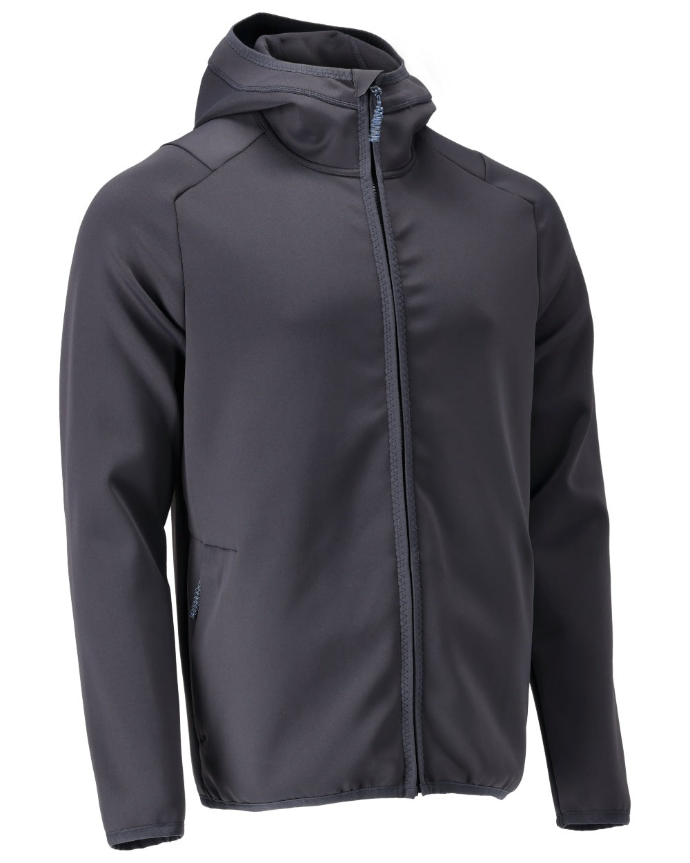 Dark Navy Coloured Mascot Workwear Mens Customized Fleece Jumper With Hood on white background