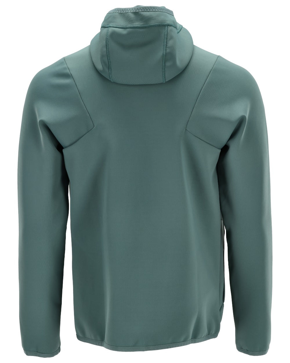 Light Forest Green Coloured Mascot Workwear Mens Customized Fleece Jumper With Hood on white background