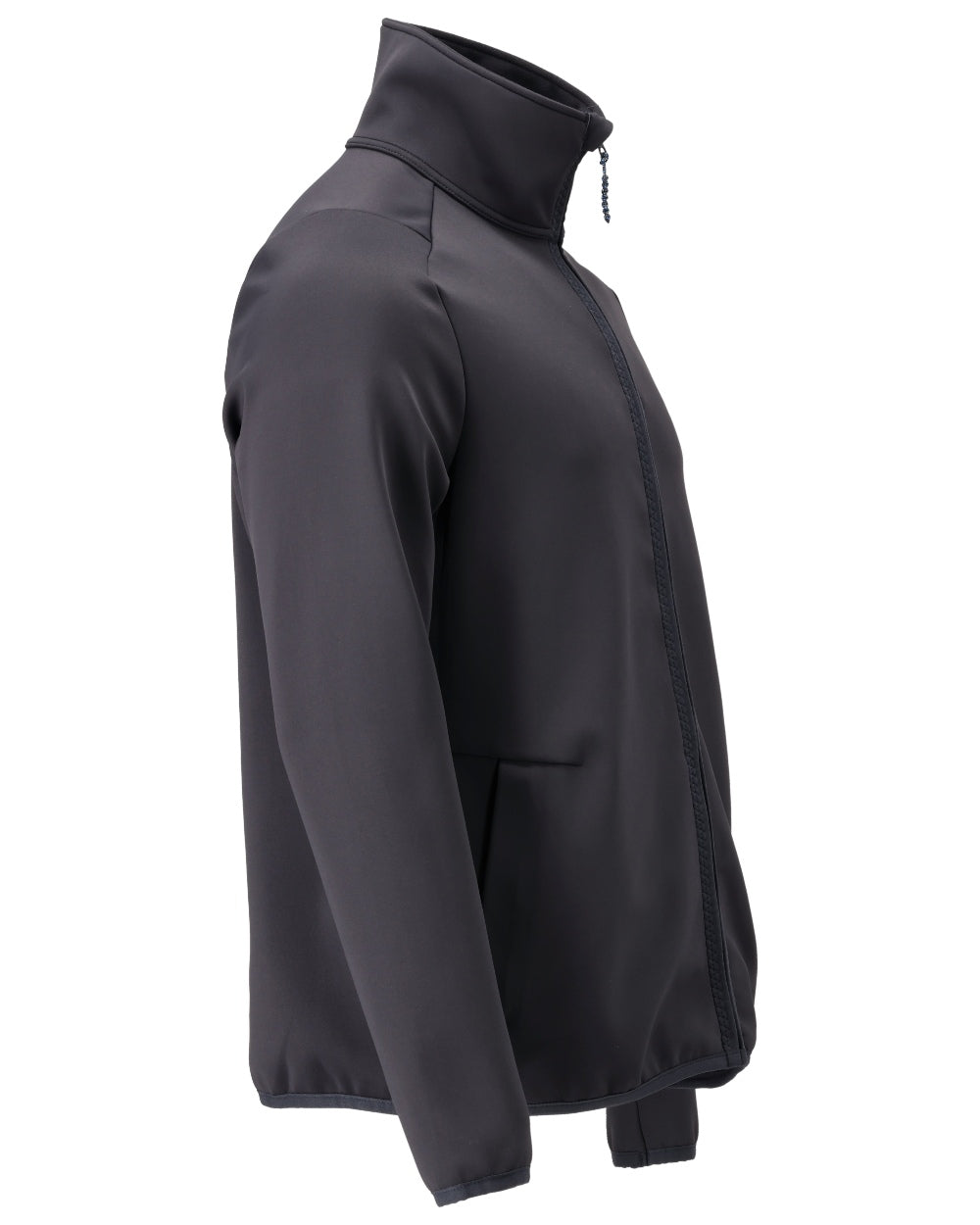 Dark Navy Coloured Mascot Workwear Mens Customized Full Zip Fleece Jumper on white background