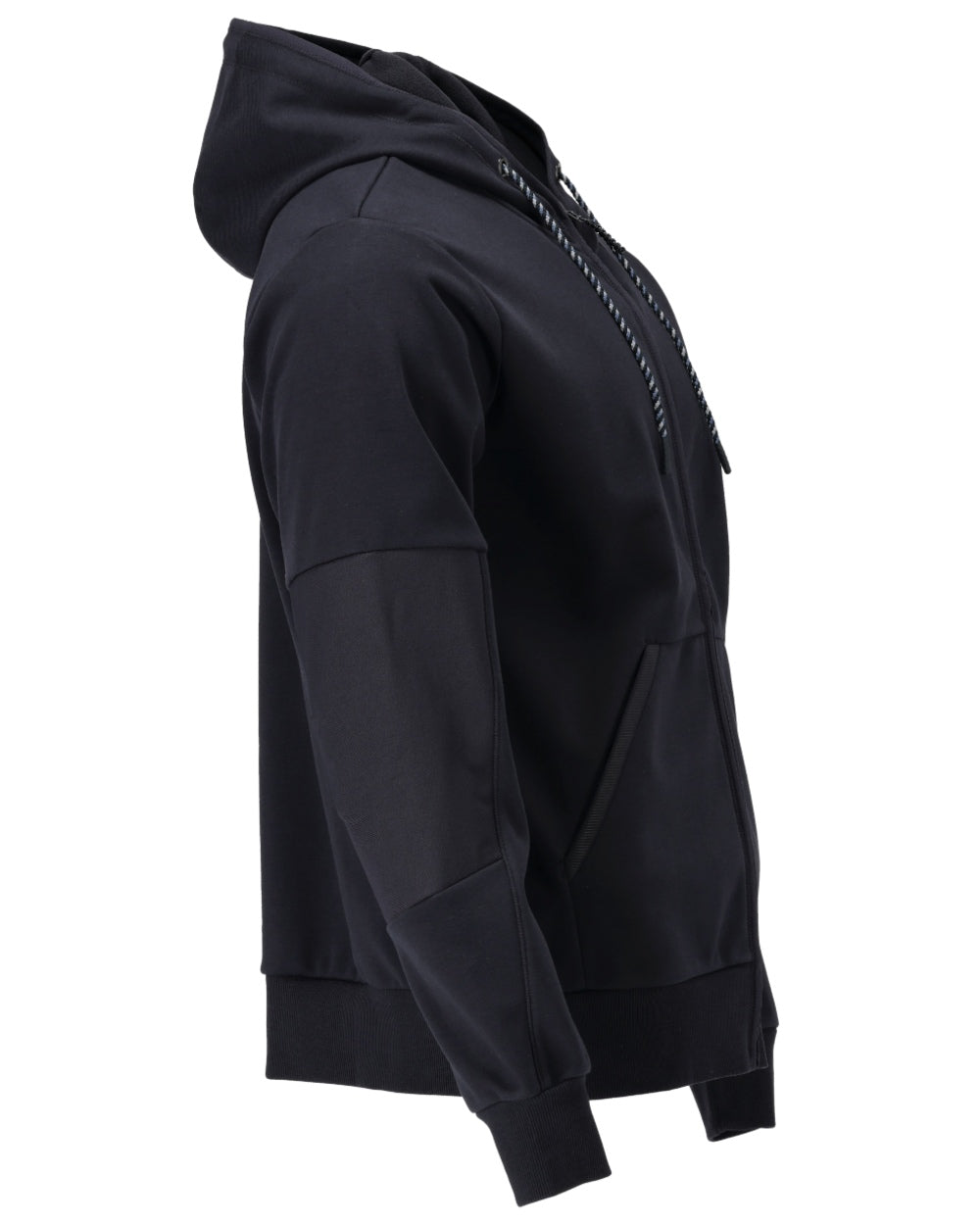 Dark Navy Coloured Mascot Workwear Mens Customized Hoodie With Windproof Membrane on white background
