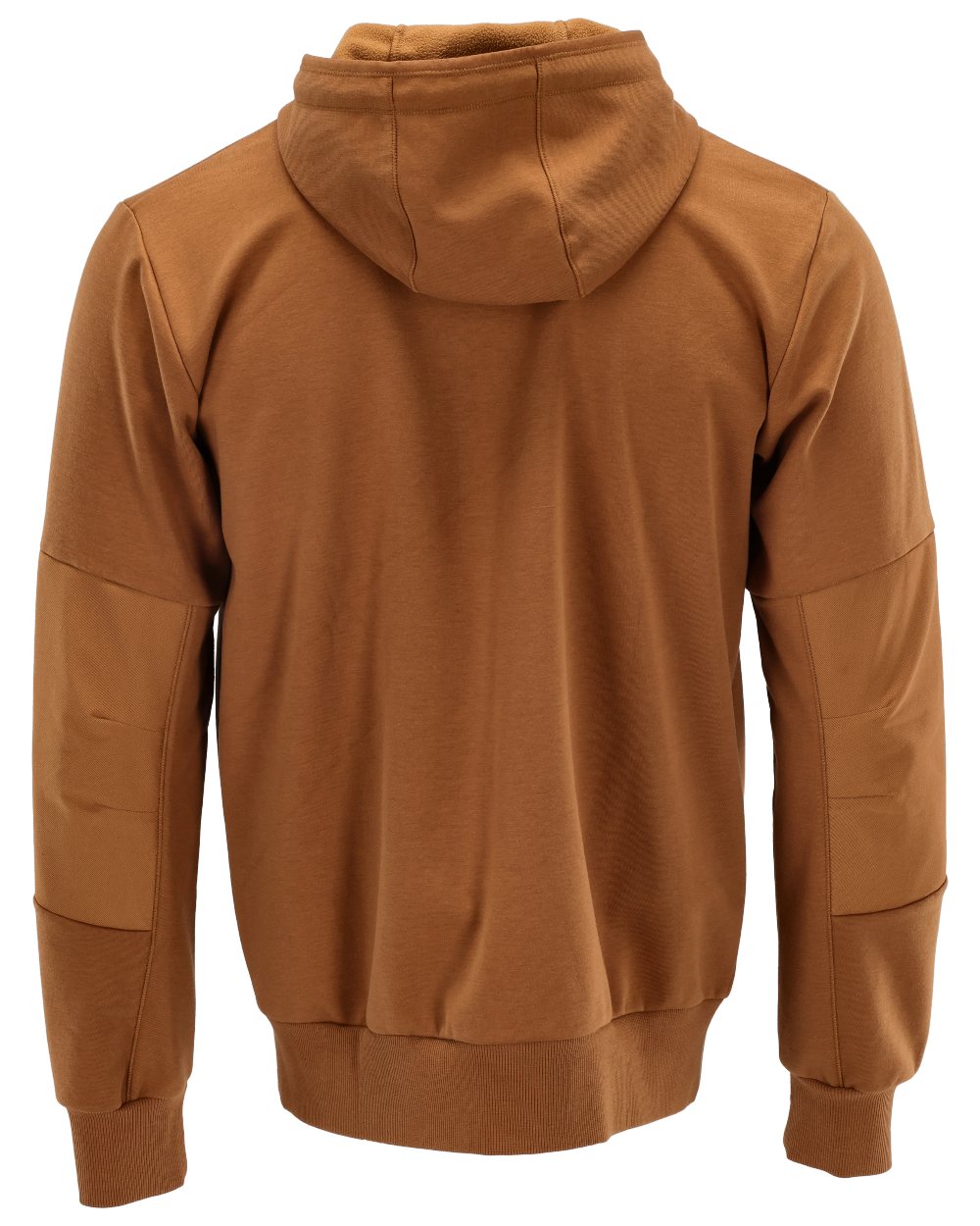 Nut Brown Coloured Mascot Workwear Mens Customized Hoodie With Windproof Membrane on white background