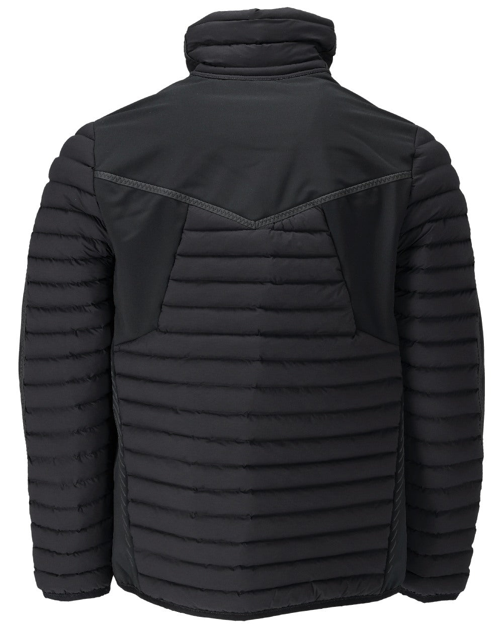 Black Coloured Mascot Workwear Mens Customized Lightweight Breathable Jacket on white background