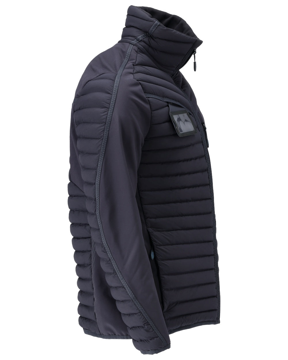 Dark Navy Coloured Mascot Workwear Mens Customized Lightweight Breathable Jacket on white background
