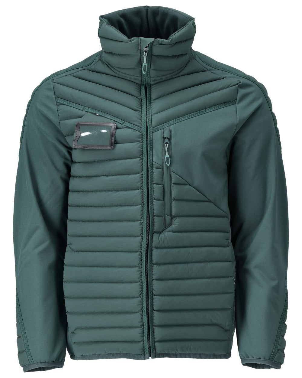 Forest Green Coloured Mascot Workwear Mens Customized Lightweight Breathable Jacket on white background