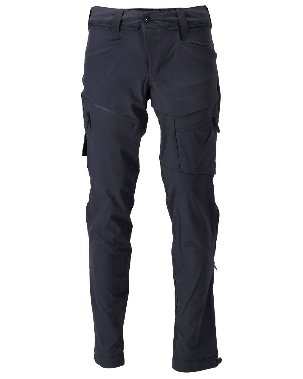 Dark Navy Coloured Mascot Workwear Mens Customized Lightweight Functional Trousers on white background