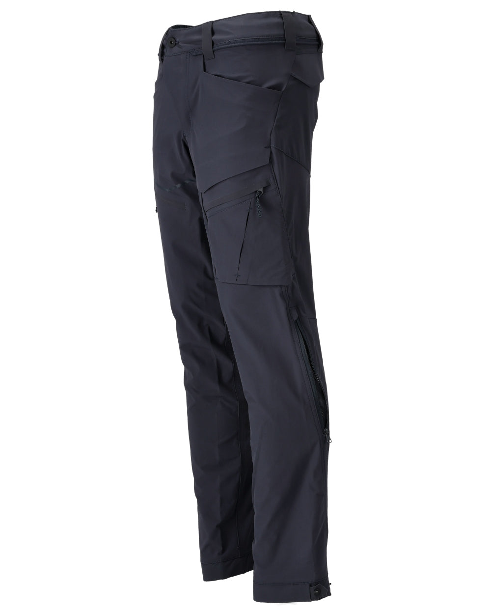 Dark Navy Coloured Mascot Workwear Mens Customized Lightweight Functional Trousers on white background