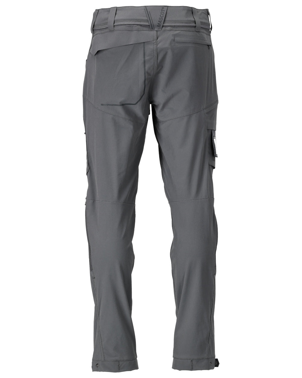 Stone Grey Coloured Mascot Workwear Mens Customized Lightweight Functional Trousers on white background