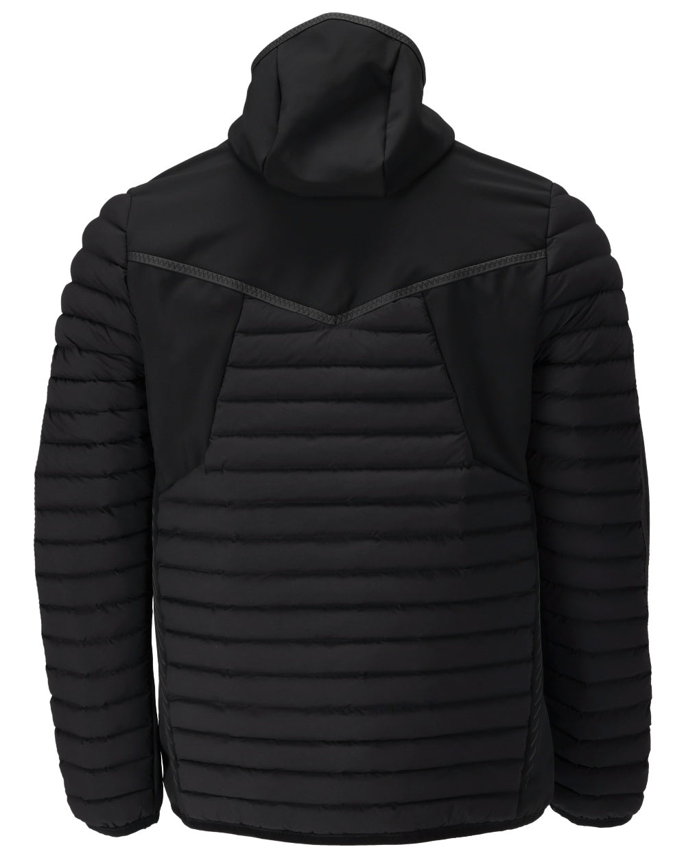 Black Coloured Mascot Workwear Mens Customized Lightweight Jacket With Hood on white background