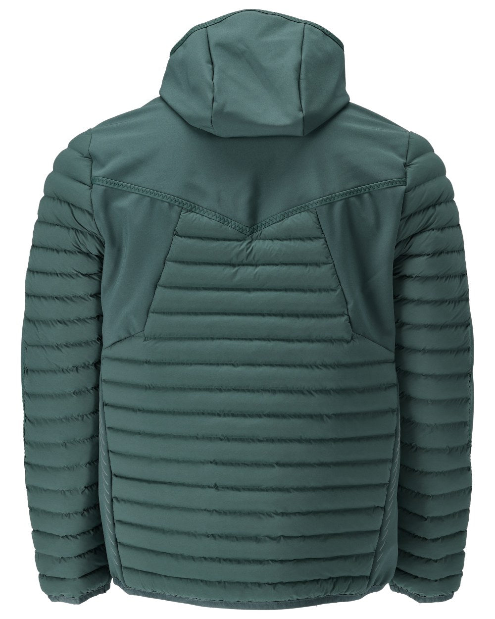 Forest Green Coloured Mascot Workwear Mens Customized Lightweight Jacket With Hood on white background
