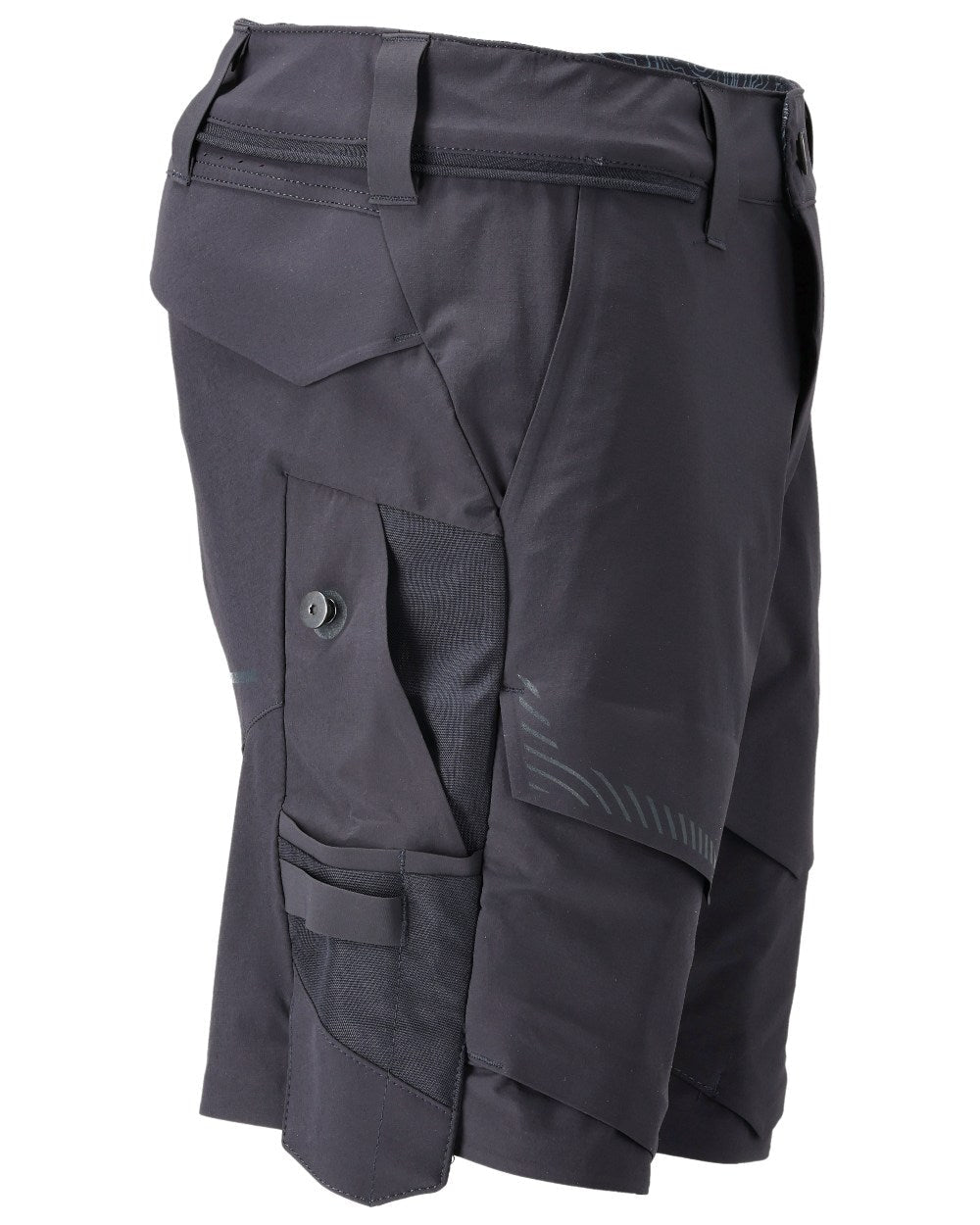 Dark Navy Coloured Mascot Workwear Mens Customized Lightweight Shorts on white background