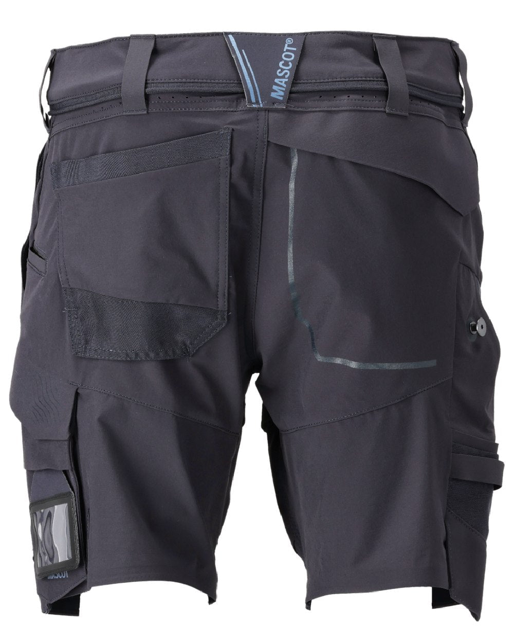 Dark Navy Coloured Mascot Workwear Mens Customized Lightweight Shorts on white background