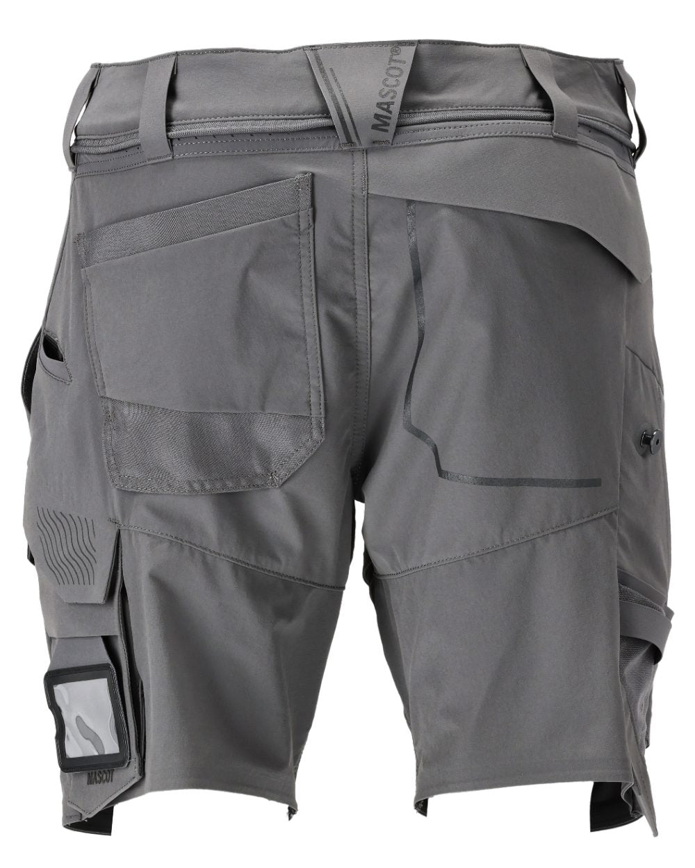 Stone Grey Coloured Mascot Workwear Mens Customized Lightweight Shorts on white background