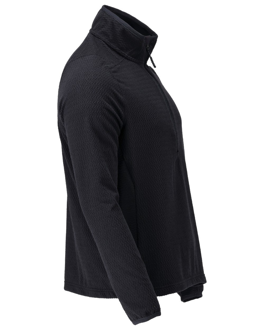 Dark Navy Coloured Mascot Workwear Mens Customized Microfleece Jumper With Half Zip on white background
