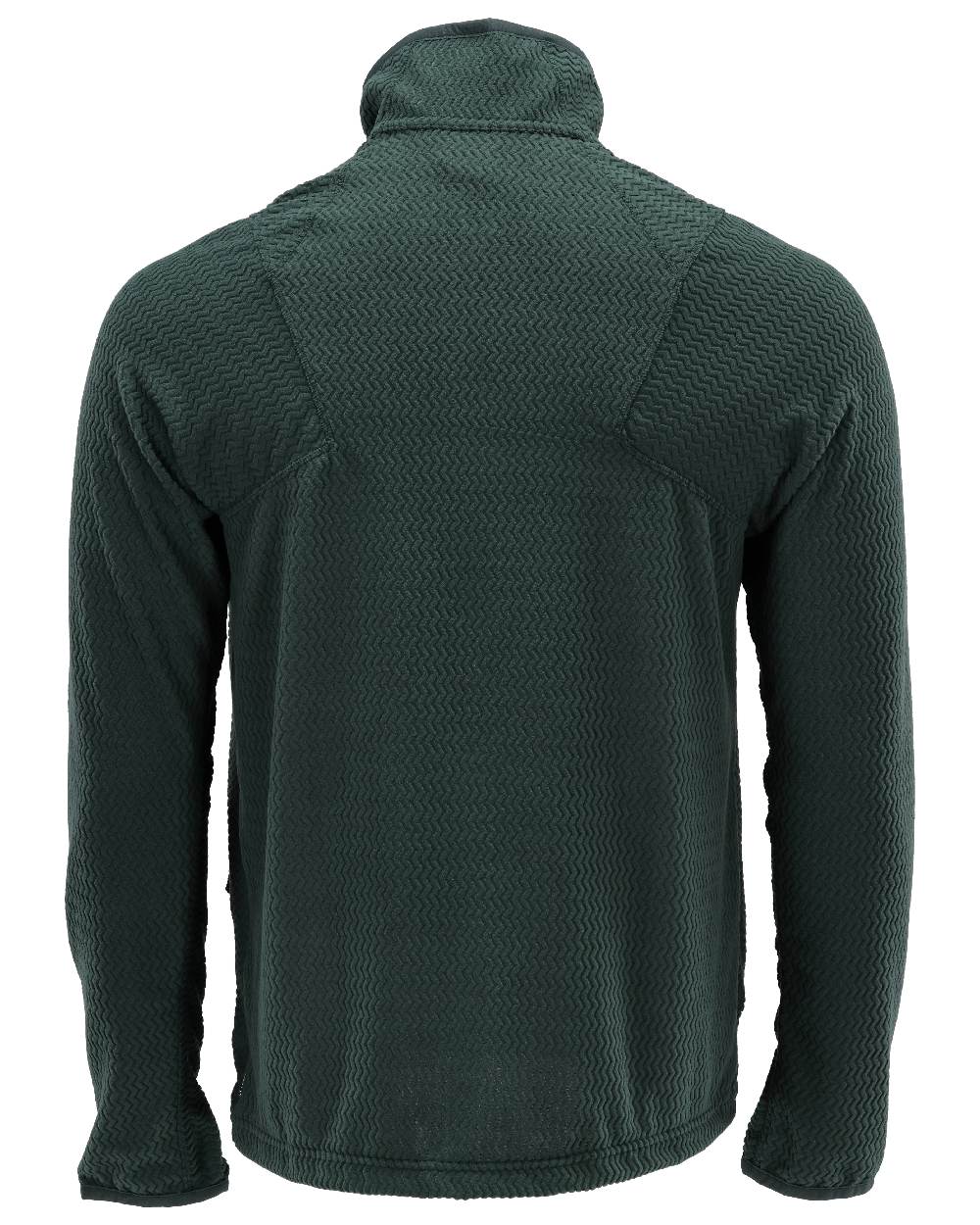 Forest Green Coloured Mascot Workwear Mens Customized Microfleece Jumper With Zipper on white background