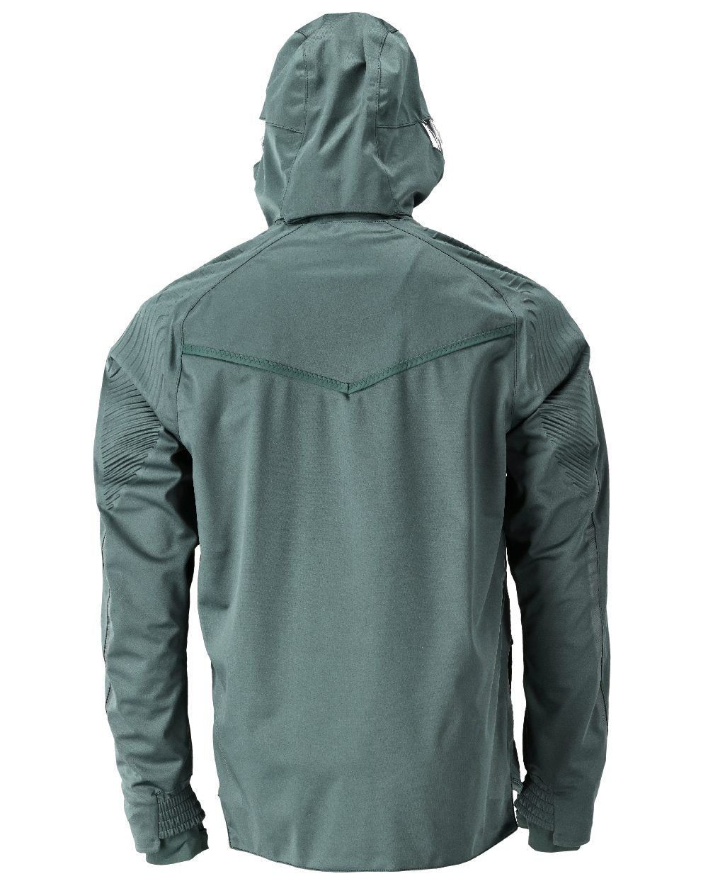 Forest Green Coloured Mascot Workwear Mens Customized Outer Shell Jacket on white background