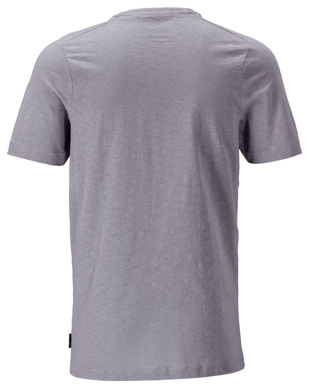 Light Stone Blue Coloured Mascot Workwear Mens Customized Premium Short Sleeve T-Shirt on white background