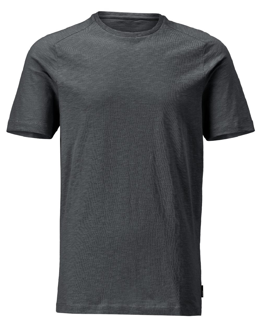 Stone Grey Coloured Mascot Workwear Mens Customized Premium Short Sleeve T-Shirt on white background