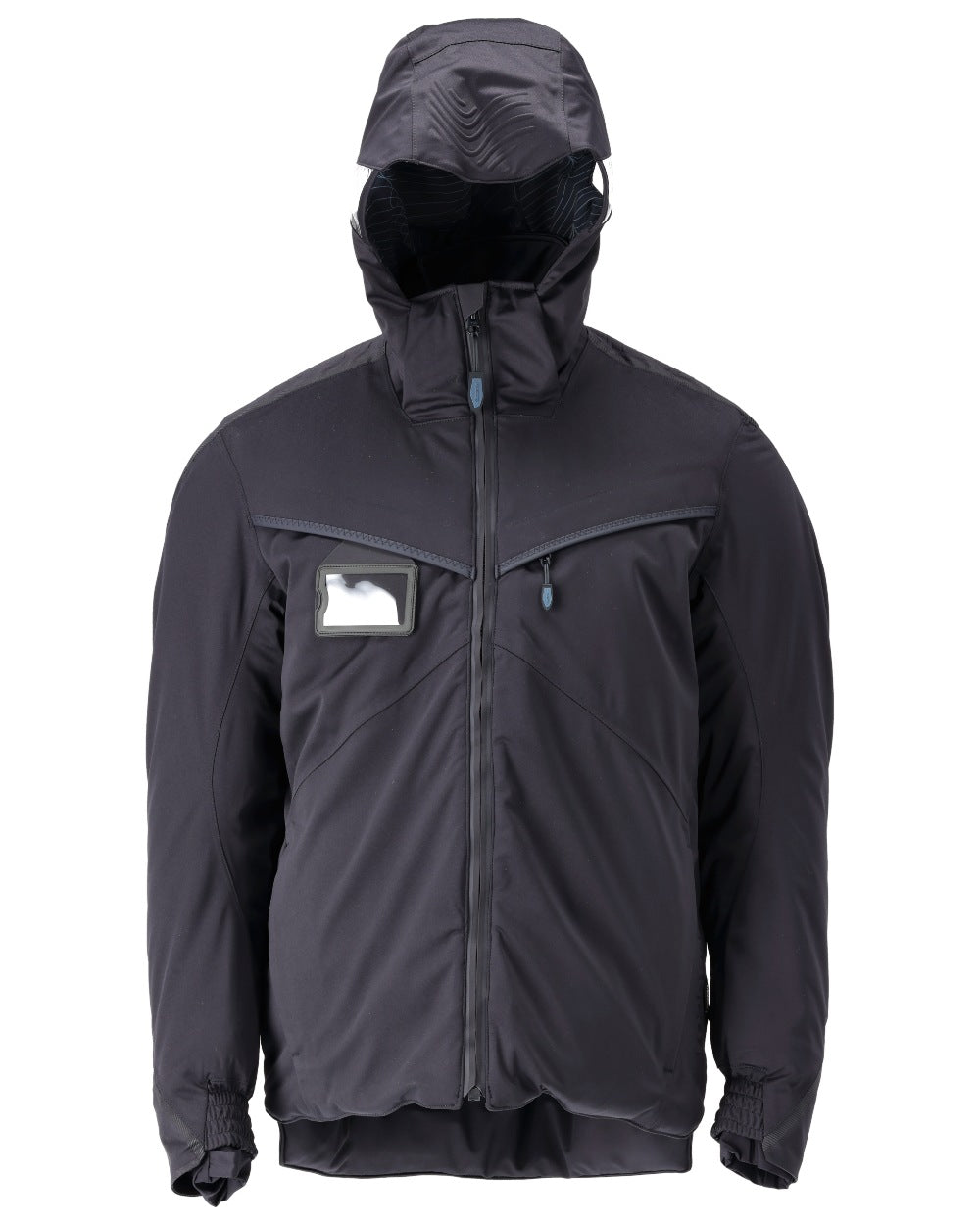 Dark Navy Coloured Mascot Workwear Mens Customized Ultimate Stretch Winter Jacket on white background