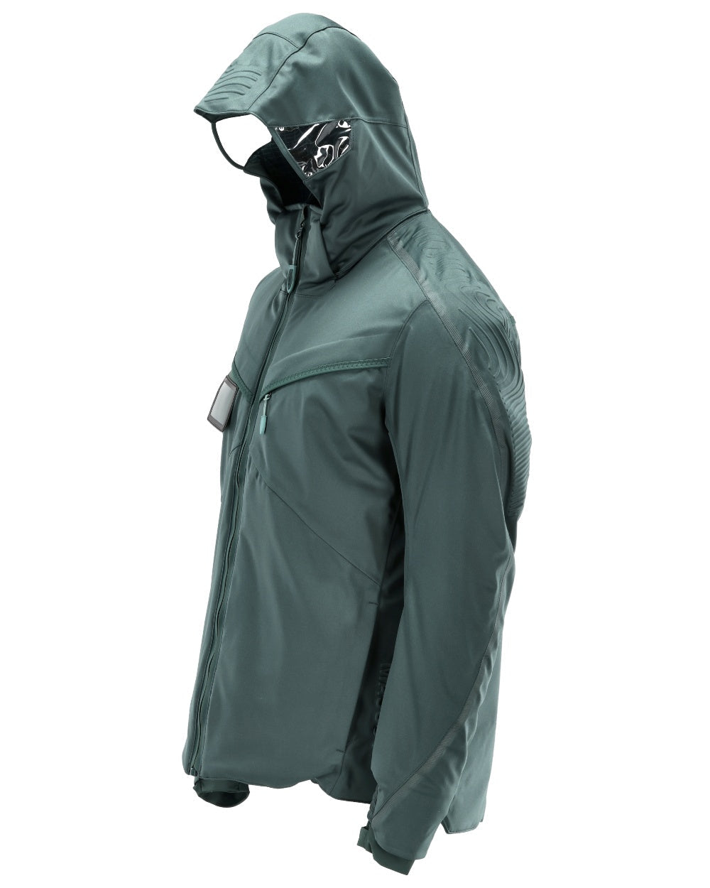 Forest Green Coloured Mascot Workwear Mens Customized Ultimate Stretch Winter Jacket on white background