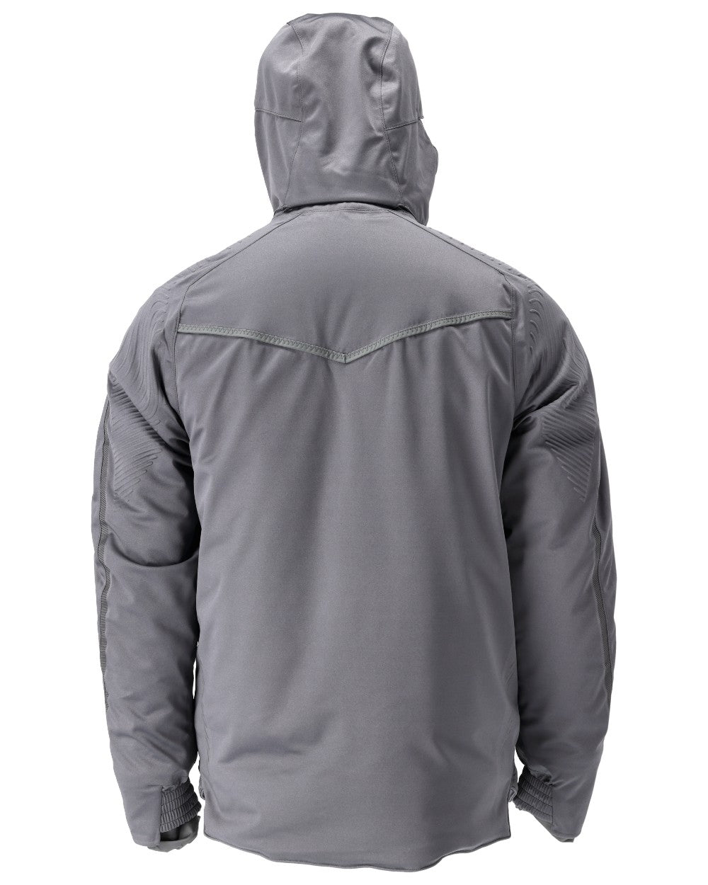 Stone Grey Coloured Mascot Workwear Mens Customized Ultimate Stretch Winter Jacket on white background