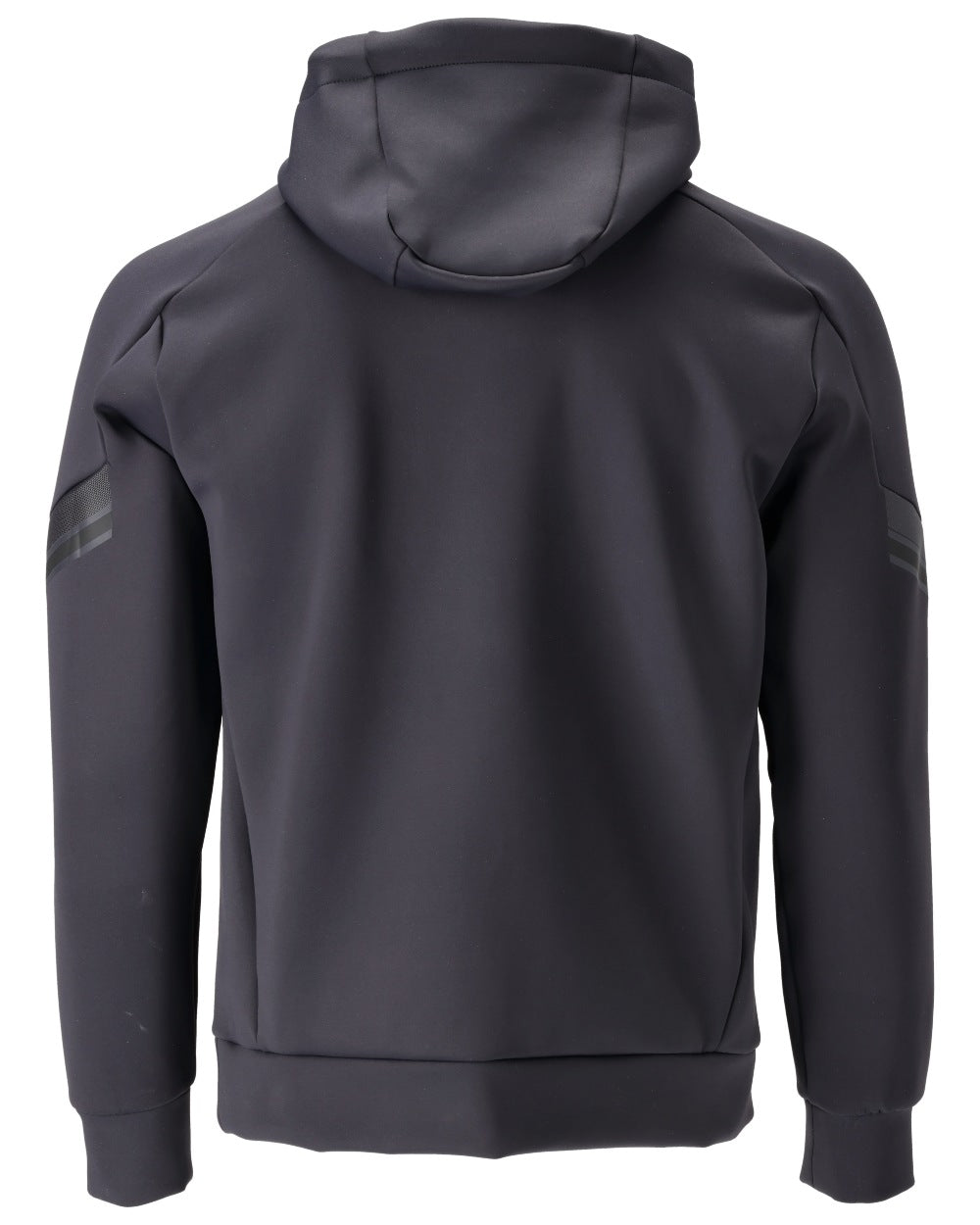 Dark Navy Coloured Mascot Workwear Mens Customized Water Repellent Fleece Hoodie on white background