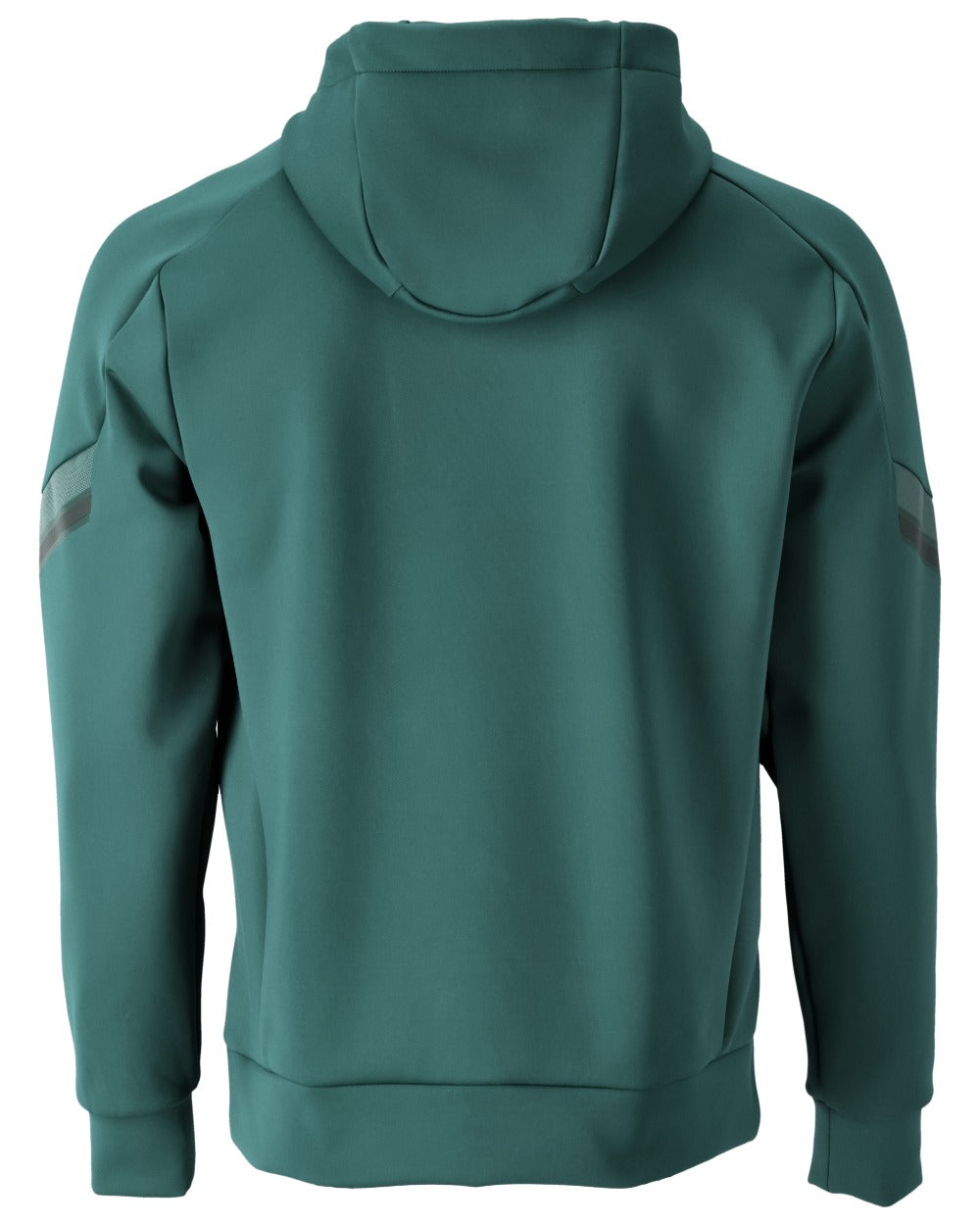 Forest Green Coloured Mascot Workwear Mens Customized Water Repellent Fleece Hoodie on white background