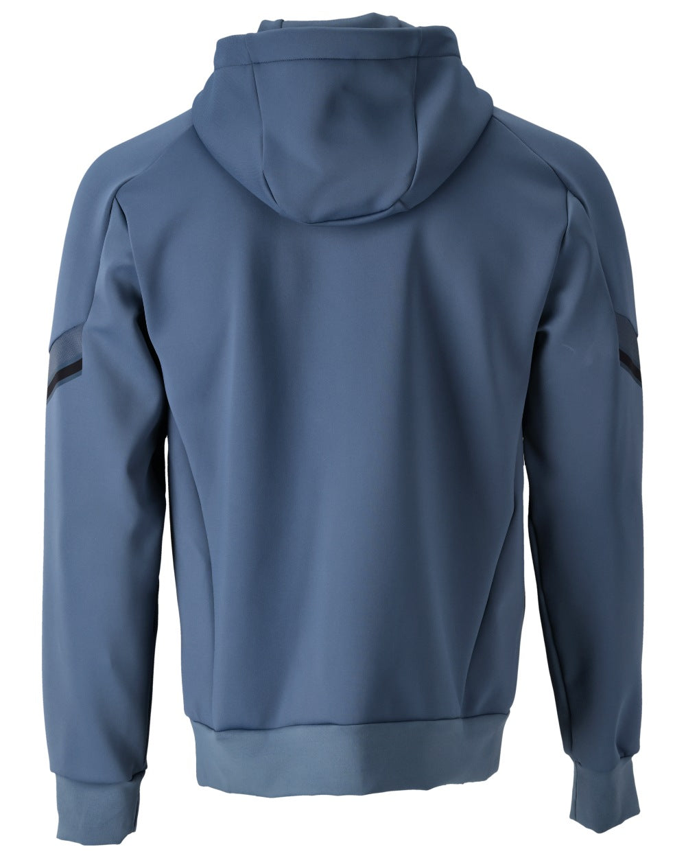 Stone Blue Coloured Mascot Workwear Mens Customized Water Repellent Fleece Hoodie on white background