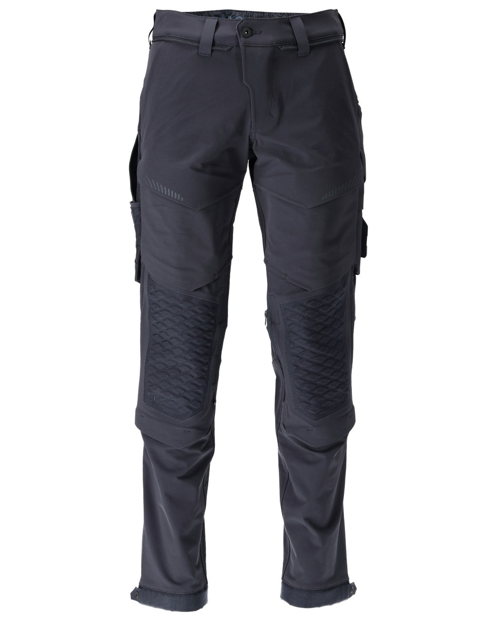 Dark Navy Coloured Mascot Workwear Mens Customized Water Repellent Trousers on white background