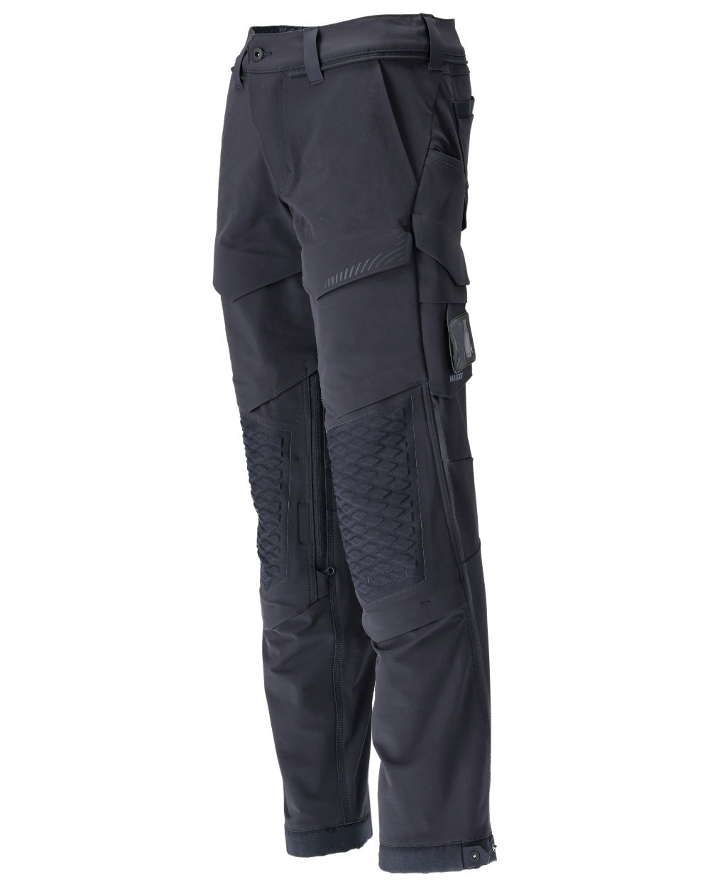 Dark Navy Coloured Mascot Workwear Mens Customized Water Repellent Trousers on white background