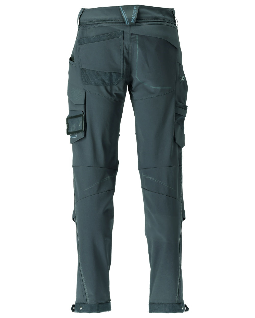 Forest Green Coloured Mascot Workwear Mens Customized Water Repellent Trousers on white background