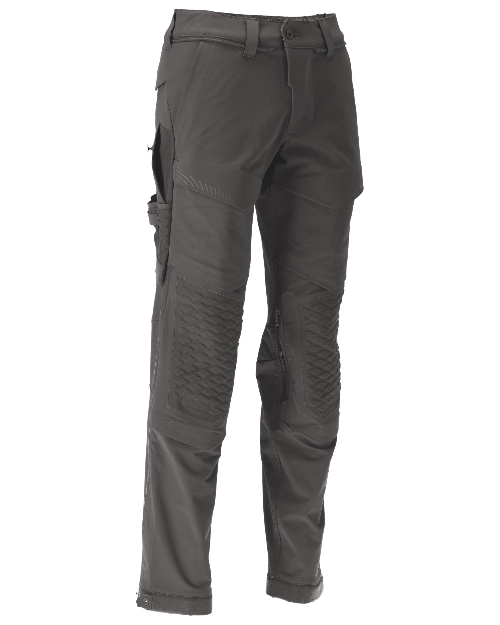 Stone Grey Coloured Mascot Workwear Mens Customized Water Repellent Trousers on white background