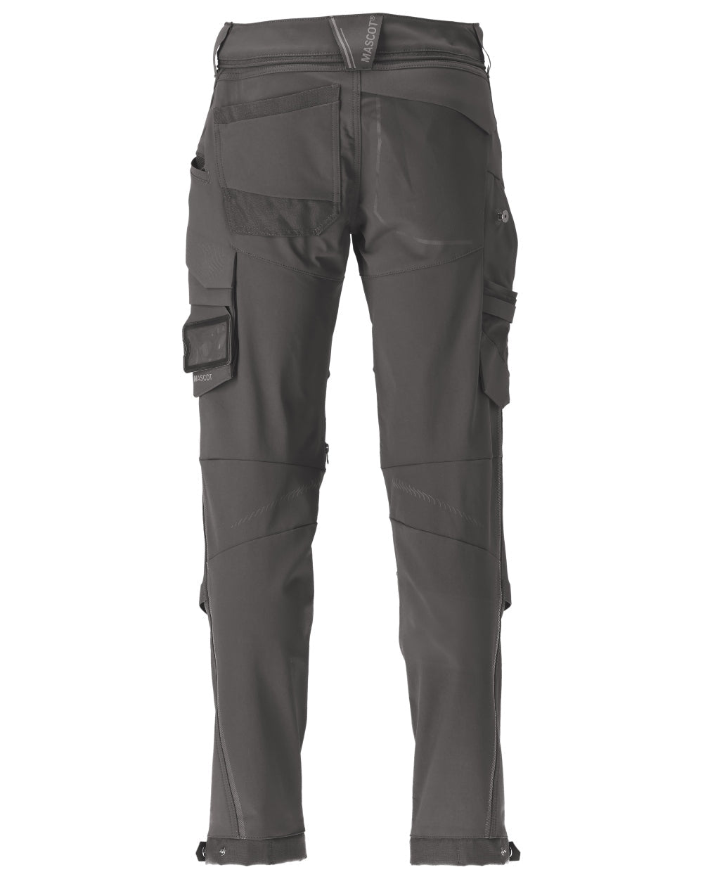 Stone Grey Coloured Mascot Workwear Mens Customized Water Repellent Trousers on white background